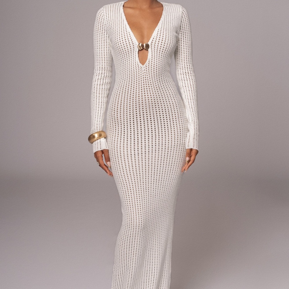Ivory Sol Sweater Knit Dress
